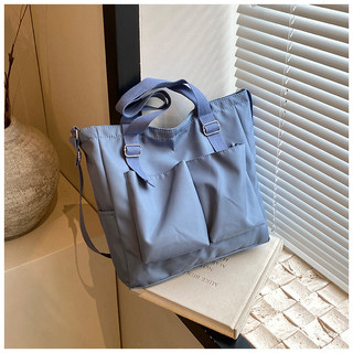 Vải Oxford giản dị sành điệu màu trơn đơn giản phiên bản Hàn Quốc Túi đeo vai tote thời trang hợp thời trang dành cho nữ