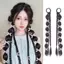 PNPIA- Khớp Nối Dài Đuôi Ngựa Bong Bóng Bện Tổng Hợp 1 Cái Cho Nữ Qui Kiểu Tóc Thay Đổi Cho Đám Cưới Và Tiệc