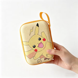Túi đựng Pikachu dễ thương có nhiều ngăn Túi đựng cáp sạc di động cho tai nghe Ngân hàng điện & Kỹ thuật số