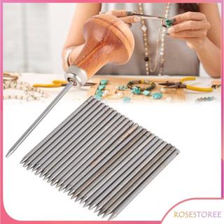 Rosestoree Salmue 23 Bộ Trang Sức Graver Dụng Cụ Kim Loại Chiếu Trúc Hạt Hạt Bộ Dụng Cụ Kim Cương Hạt Đá Thiết Lập Máy Khắc Để Làm Việc