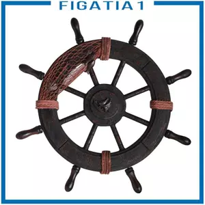 Treo Tàu Bánh Lái Trang Trí Tường Hải Lý Vô Lăng Trang Trí Neo Gỗ Gỗ Cướp Biển Chai Đồ trang trí Oars Thích Hợp Cho Phòng Khách Thanh Trang Trí Cr