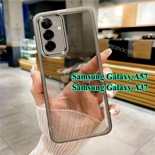 Dành Cho Samsung Galaxy A57 A37 5G Mới Màu Nguyên Chất Mỏng Trong Suốt Vỏ Samsung A37 A57 Mềm Chống Sốc Trong Suốt Vỏ Điện Thoại Có Ống Kính Toàn Bộ Bảo Vệ Camera