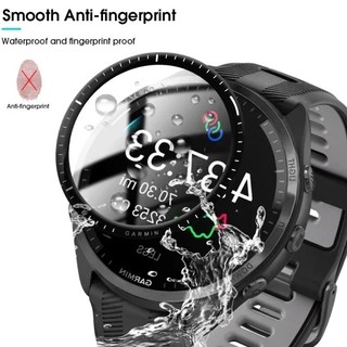 10 Chiếc Kính Cường Lực Cạnh Đen Cho Garmin Forerunner 570 970 965 955 945 45S Cong Bảo Vệ Màn Hình Cho Garmin Forerunner 265S 265 255 255M 255 245M 165 158 HD Kính Bảo Vệ