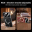 Sang Trọng Da Trơn Xoay Kim Loại Từ Tính Giá Đỡ Dành Cho iPhone 17 Pro Max 16 15 14 17Air Vỏ Bảo Vệ Camera Có Chân Đế