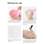 【Roshy】cán màu trắng hồng cọ thoa dầu xả. cọ trang điểm lông mềm Cọ đắp mặt nạ silicon