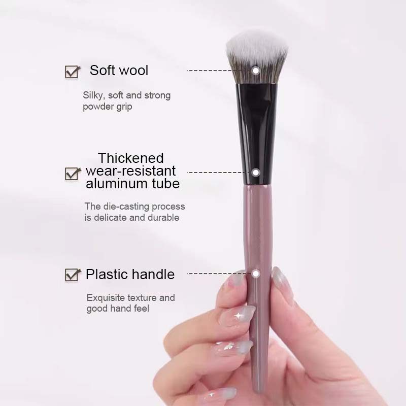 【Roshy】🍧Chổi Nhỏ Blush Bàn Chải xiên Đầu Đường Viền Bàn Chải Dụng Cụ Trang Điểm Mềm Lông Blush Bàn Chải