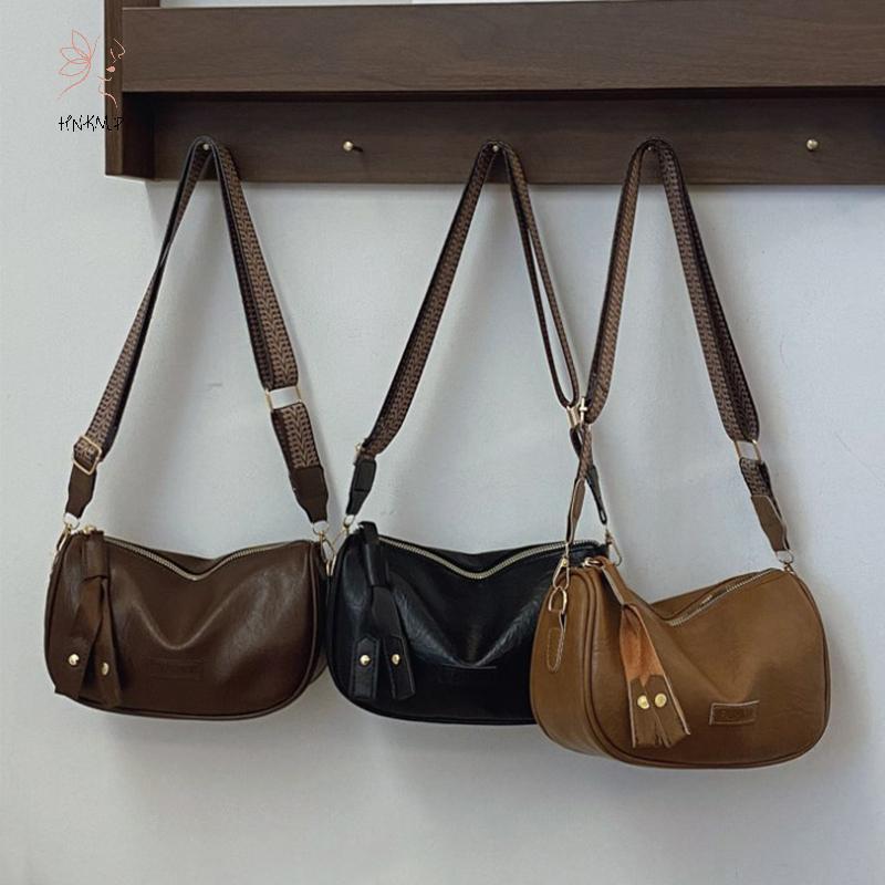 HNKMP Vintage Nhỏ Messenger Túi Dành Cho Nữ Đơn Giản Da Pu Nữ Gối Đeo Vai Thời Trang Nữ Ví Túi Xách Túi Đeo Ngang.