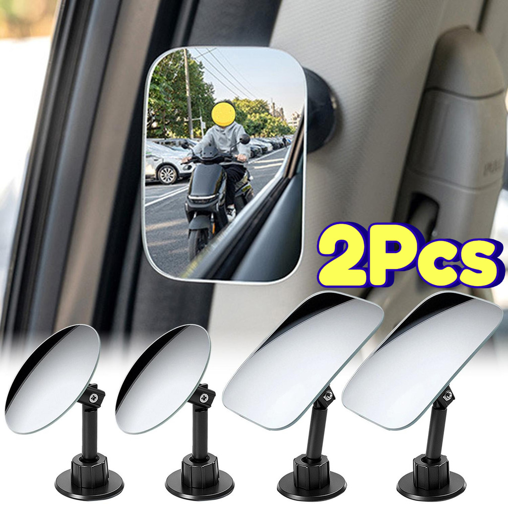 Kính HD Bền Sáng Tạo Chống Nước Góc Rộng Chiếu Hậu Gương Phụ Trợ Để Thay Đổi Đường An Toàn- 1 Cặp 360° Gương điểm mù ô tô đa năng xoay được