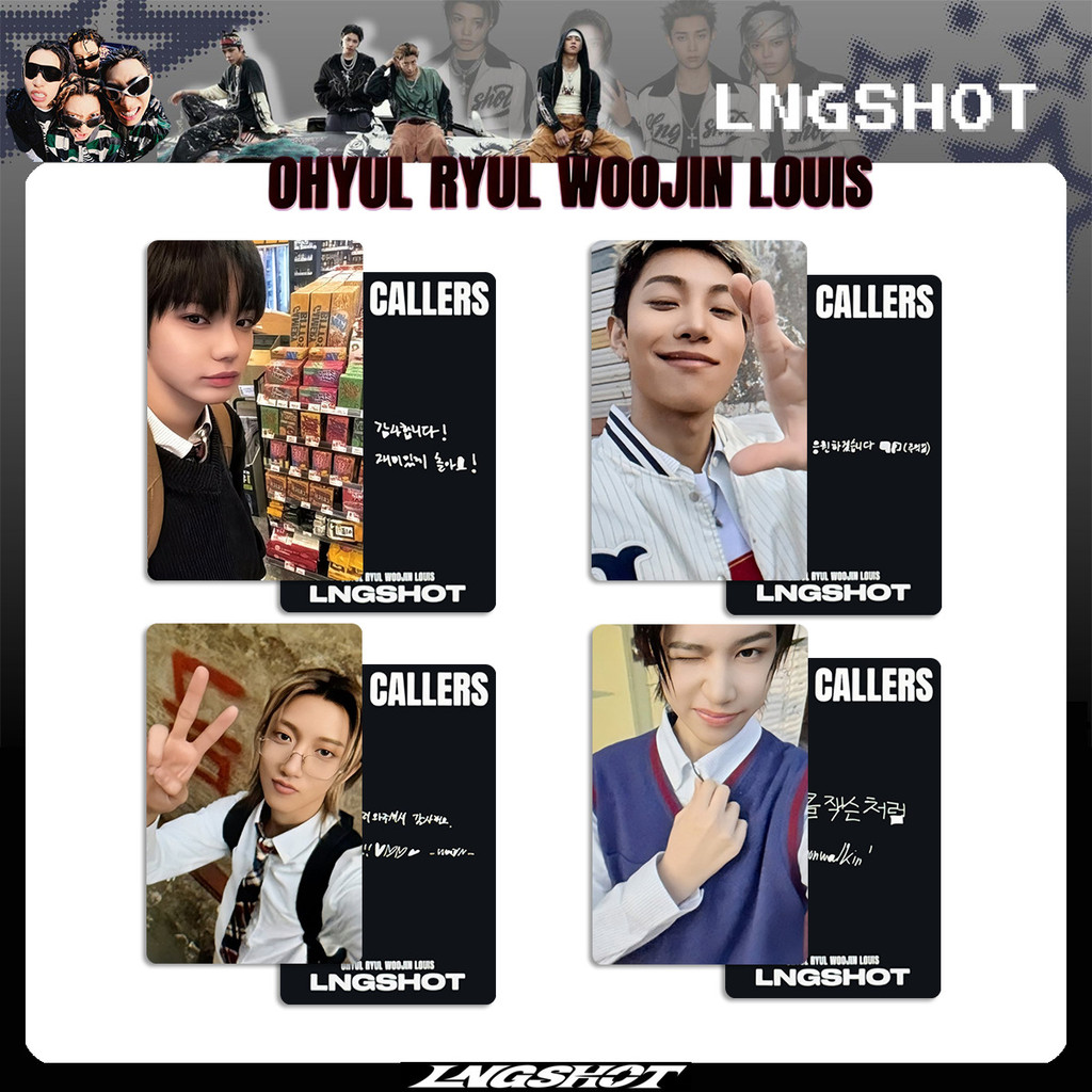 lngshot makestar 予約　特典　トレカ　リュル　ryul 4 Ngày tập luyện LNGSHOT CALLERS Album Lomo Cards Photocards