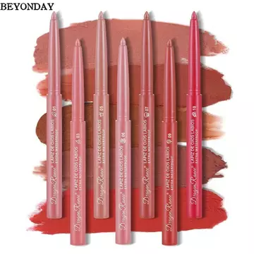 Bút chì kẻ môi BEYONDAY, Matte Velvet Lip Liner, Phác thảo tự nhiên Đường viền môi Bút kẻ môi chống thấm nước