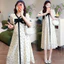 Đầm bà bầu mùa hè thiết kế nơ style Hàn Quốc