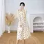 Đầm đeo hoa nhỏ phiên bản Hàn Quốc Váy mùa hè phù hợp với kích thước lớn Váy dài chị gái M Quần áo nữ có thể mặc bên ngoài Váy ngủ