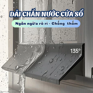 Tấm Chắn Nước Mưa Cửa Sổ, Dải Chắn Nước Chống Thấm Silicone, Chống Dột Mùa Mưa, Dễ Lắp Đặt