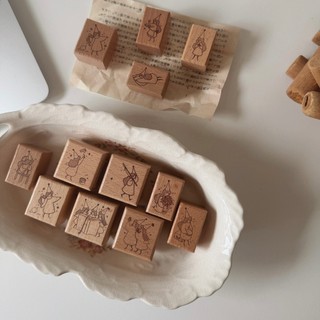 Dấu gỗ rubber Stamp House Little Fairy mẫu mới
