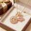 26 Chữ Vòng Cổ Nữ Đồng Kẻ Sọc Zircon Ánh Sáng Sang Trọng Phù Hợp Với Đường Đá Chữ Pend