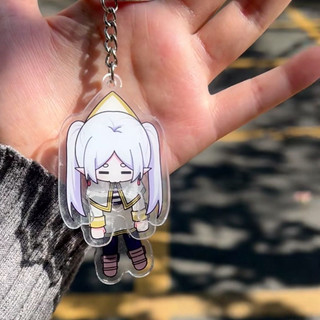 Anime Frieren at the Funeral Frieren Beyond Journey's End Frieren Cosplay Keychain Kawaii Acrylic Keyring Key