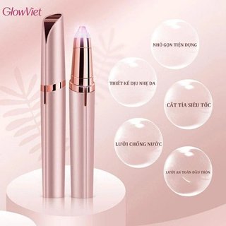 Tông đơ lông mày bằng điện USB có thể sạc lại LED Mini Facial Hair Remover Di động An toàn bằng thép ABS