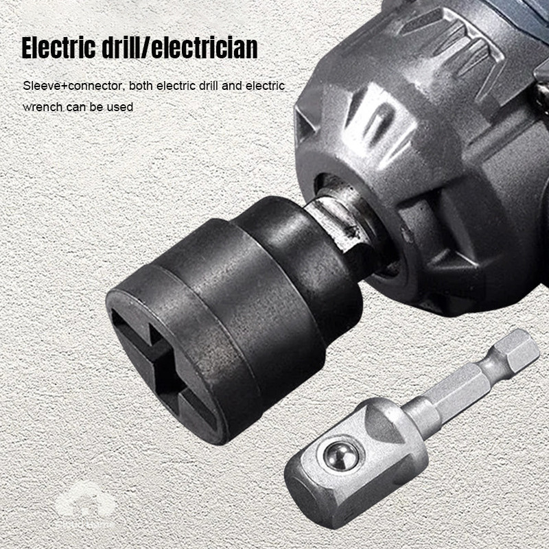 🌤️🌤️Cờ lê loại kéo, Kéo Jack Adapter Cross Jack Ổ Cắm Khoan Adapter Đính Kèm Chịu Lực Tự Động Sửa Chữa Phụ Kiện Xe Tải