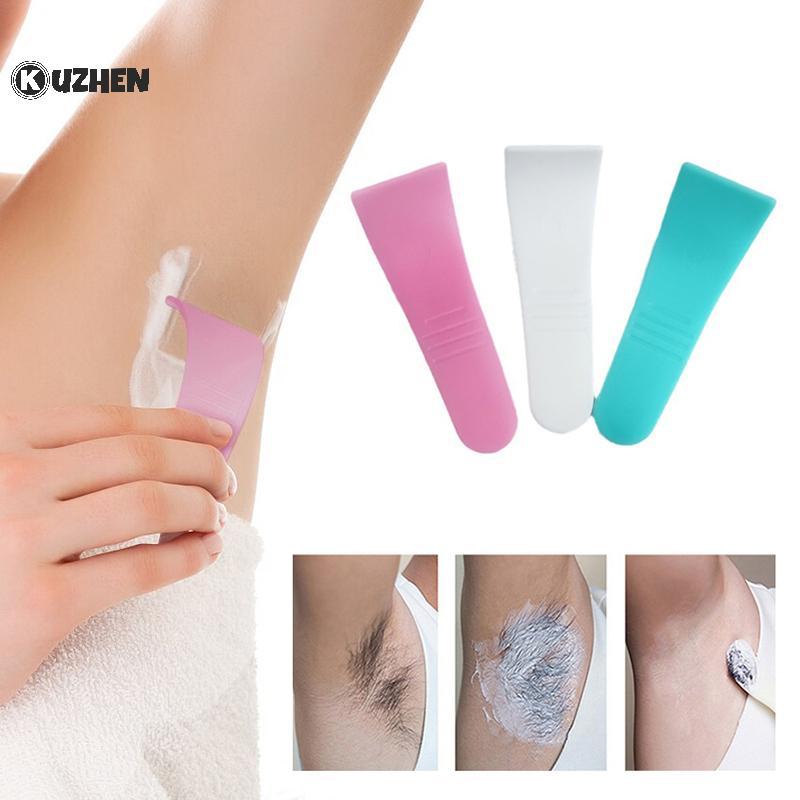 KUZHEN 10 Chiếc Tẩy Lông Cạp Mini Mỹ Phẩm Thìa Cạp Tẩy Tóc Muỗng Trang Điểm Thìa Kem Dụng Cụ Làm Đẹp Màu Sắc Ngẫu Nhiên HOT