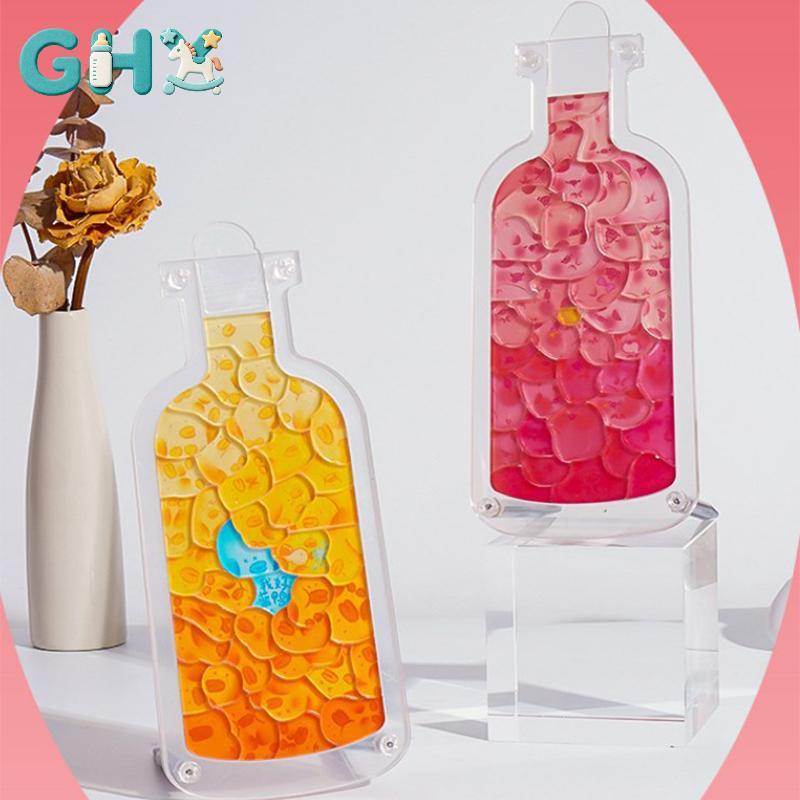 GHX Acrylic Xếp Hình Dễ Thương 3D Ghép Hình Đồ Chơi Động Vật Mèo Lợn Hình Hoạt Hình Sáng Tạo Áo Cứng Lắp Ráp Chai Ngộ nghĩnh Trò Chơi Bé Gái Trẻ Em Quà Tặng VN
