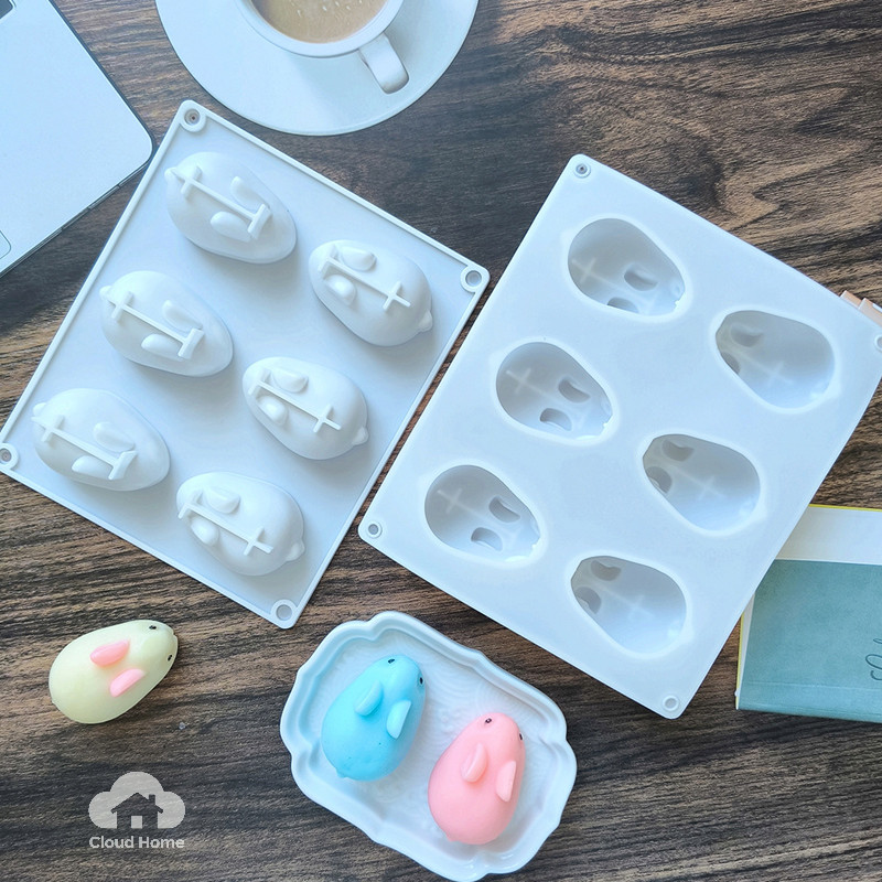 Khuôn silicon hình thỏ, khuôn làm mousse, khuôn làm bánh, khuôn làm bánh ngọt, khuôn làm sô cô la theo chủ đề lễ hội.