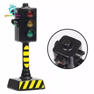 Gamchiano Chắc Chắn Trẻ Em Học Tập Ánh Sáng Mô Hình Tín Hiệu Giao Thông Playset Giáo Dục Đường Bộ Đồ Chơi Cho Phòng Chơi Học Tập LED