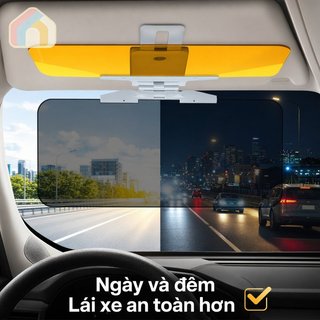 Lái xe ban đêm Chống chói Kính ô tô UV Block Bảo vệ mắt Ngày ống kính ban đêm Lái xe an toàn