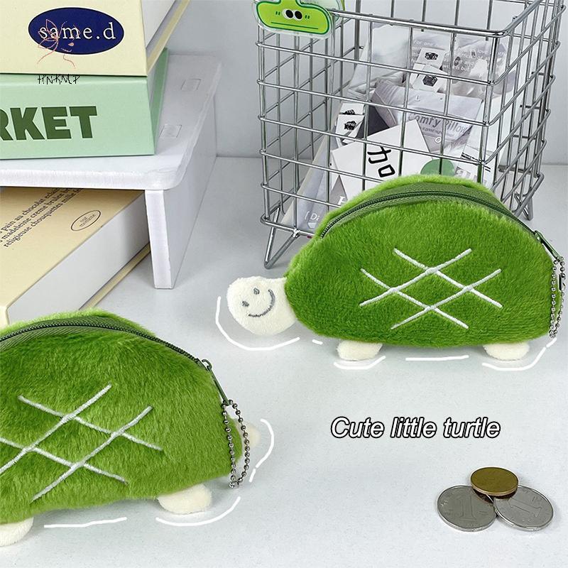 HNKMP Hoạt Hình Rùa Sang Trọng Ví Đựng Tiền Xu Thời Trang Sáng Tạo Ví Động Vật Mini Dễ Thương Túi Bảo Quản Bapa Mặt Dây Chuyền Đồ Dùng Học Tập Quà Tặng.