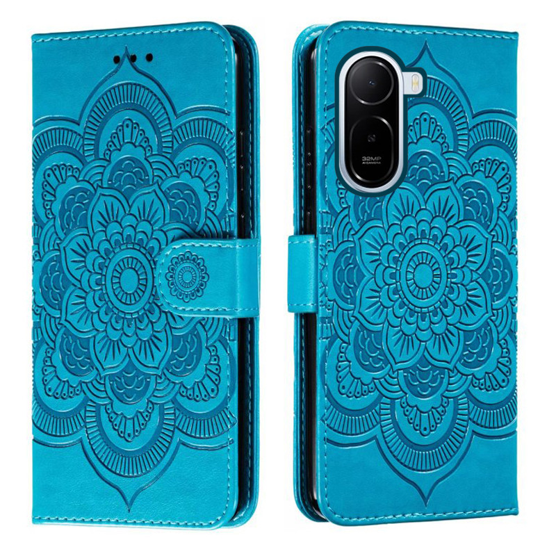 Ốp Điện Thoại Da Hoa Emboss Cho Redmi A7 Pro 4G Datura Ví Flip Book Case Cover Funda