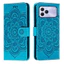 Emboss Hoa Da Ốp Lưng Điện Thoại Tecno Sprark 50 4G Datura Ví Flip Book Case Cover Funda