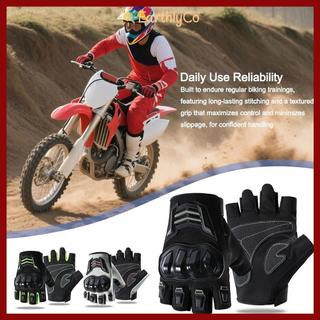 EARTHLYCO Găng Tay Xe Máy, Đạp Xe Chống Trơn Trượt Thoáng Khí, Nửa Ngón Tay Cho Nam Nữ