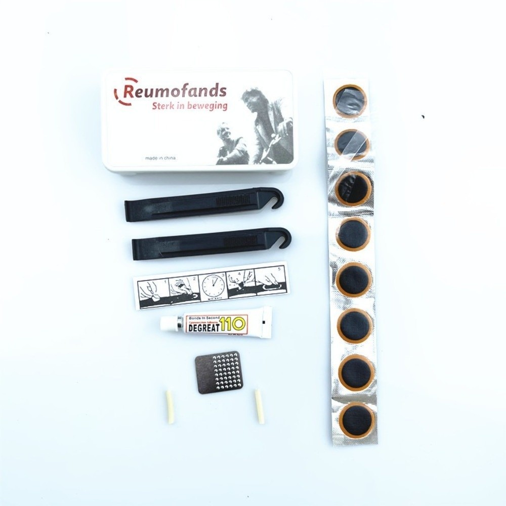 Bộ sửa chữa lốp xe đạp HOBBYIN, công cụ vá cao su 25mm kèm keo đa năng, sửa nhanh ống xe đạp