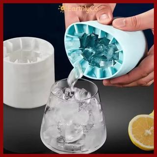 [Giao hàng từ Việt Nam] Khuôn làm đá viên EARTHLYCO, Xô đá hình trụ silicon, Khay làm đá đông lạnh nhanh có thể tái sử dụng di động Mùa hè Máy làm đá đông lạnh DIY