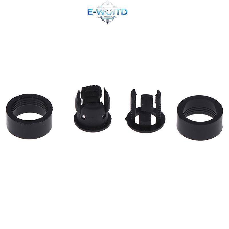 E-WOITD 20 Bộ 3mm / 5mm Giá đỡ đèn LED bằng nhựa Kẹp-Bên gắn trường hợp có vòng ngoài E-WOITD