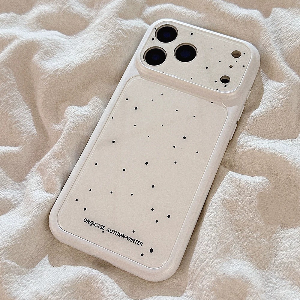 Ốp điện thoại Acrylic Dot toàn màn hình cho iPhone 17 Pro Max 16 15 14 Vỏ bảo vệ chống sốc