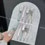 5.5cm Làm Móng Tay Siêu Dài Tinh Khiết Desire Phong Cách Handmade Đeo Móng Tay Organza Pháp Làm Móng Tay Đeo Móng Tay Phong Cách Dài