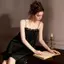 Bộ đồ ngủ bằng lụa băng Pháp dành cho nữ Phong cách mới Mùa hè riêng tư Loose Sexy Bud...