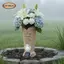 Bình tưởng niệm ngoài trời Ngôi mộ thiên thần Giá đỡ hoa Chống thời tiết Đèn năng lượng mặt trời Nhựa tổng hợp để trang trí nghĩa trang