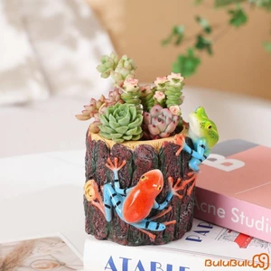 Ếch Sáng Tạo Cây mọng Nước Vườn Tượng Cây Chậu Hoa Nhựa Cho Ban Công Và Trang Trí Nhà