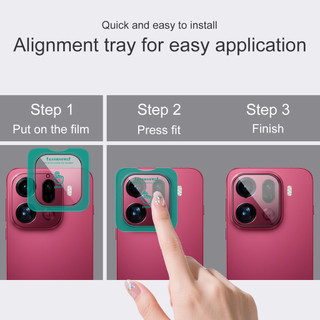 Miếng dán camera OPPO Find X9 Ultra / X9s Pro 5G Kính cường lực bảo vệ ống kính kèm dụng cụ định vị