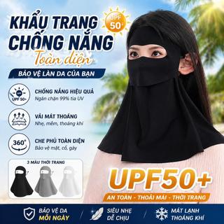 Mặt nạ chống nắng Facekini bảo vệ hiệu quả khỏi tia UV, mang lại cảm giác mát lạnh sảng khoái và bảo vệ toàn diện