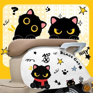 Phong Cách Dễ Thương RICH CAT Đen CAT Xe Máy Điện Miếng Dán Thân CAT Chống Thấm Nước Trang Trí Miếng Dán Trầy Xước Bao Miếng Dán