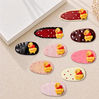 [ĐỘC QUYỀN] Set charm vịt vàng khăn đỏ chấm bi nhiều màu nền oval pastel dễ thương gắn dép Crocs phụ kiện DIY xinh xắn