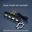 Xe Điện Spotlight Xe Máy Đa Năng Màu Vàng Trắng Đèn LED Ánh Sáng Mạnh Khoảng Cách Gần Siêu Sáng Sửa Đổi Đèn Mạnh Siêu Sáng Siêu Sáng