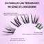 Fox Effect Lông mi giả 10-13mm Hỗn hợp C Curl Phong cách Trung Quốc Cụm mi lông tơ màu vàng tự nhiên để trang điểm sân khấu ảnh hàng ngày