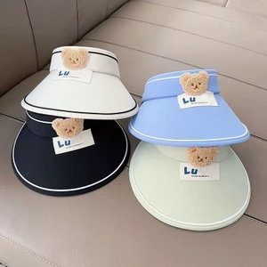 Mũ chống nắng hè trẻ em, đỉnh trống, lưới thoáng khí, chống tia UV, bé trai, phù hợp đi biển
