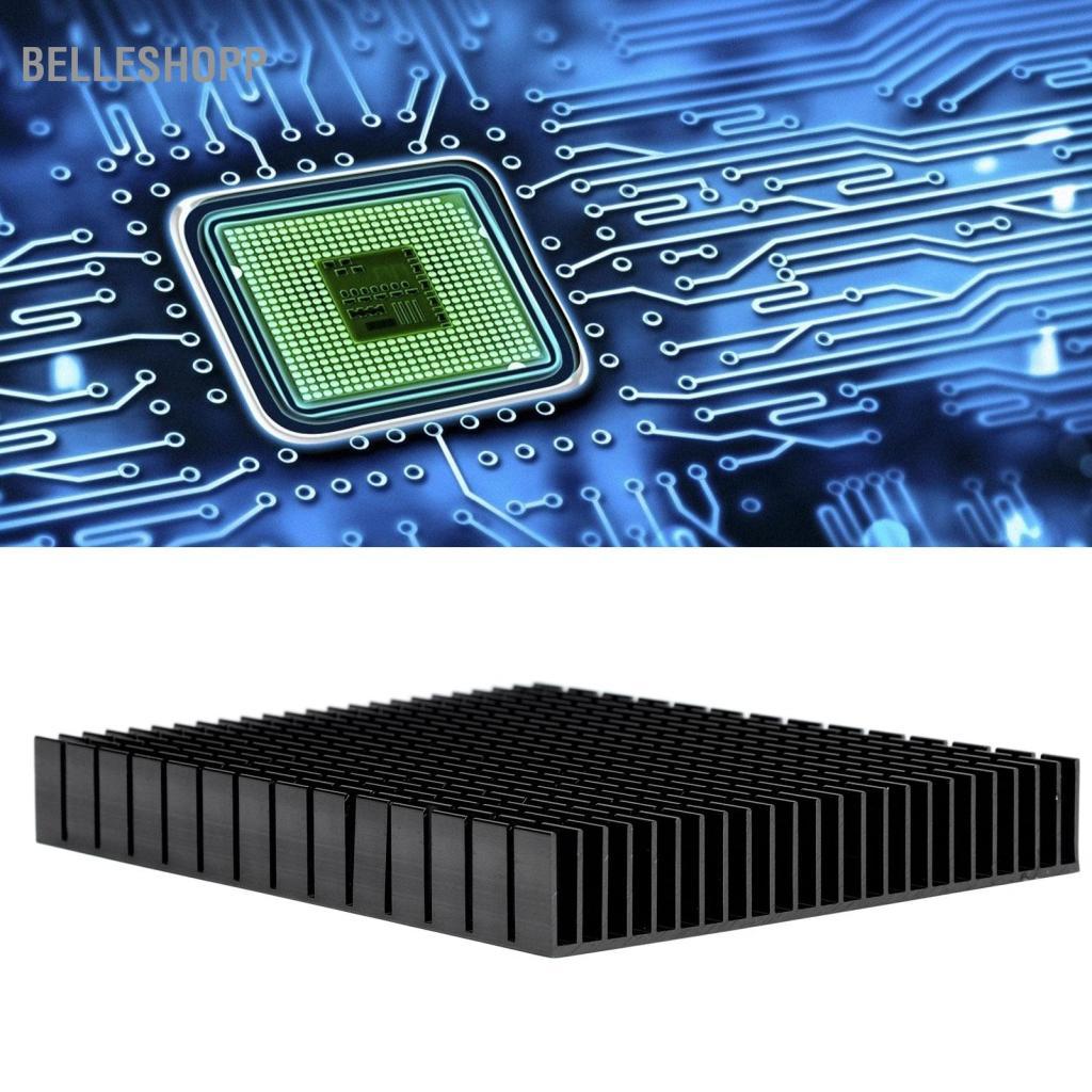 Belleshopp Belleshopp Tản nhiệt 150x120x20mm Tản nhiệt nhôm cho PC Làm mát máy tính Bảng mạch PCB Mô-đun tản nhiệt vây hiệu suất cao (Màu xanh da trời)