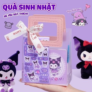 Túi Quà Mini Hoạt Hình Bộ Quà Tặng Kép, Dành Cho Bé Gái Quà Sinh Nhật Và Dịp Tốt Nghiệp Với Dây Buộc Tóc  Văn Phòng Phẩm