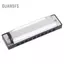 Guansfs Huairdum Harmonica 10 Lỗ Kim Loại Đồ Chơi Trẻ Em Blue Rock Jazz Harmonicas Dân Gian Bạc dành cho Những Người Yêu Âm Nhạc