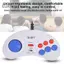 Guansfs Guansfs Estink Máy chơi game cầm tay mini Bộ điều khiển chơi game tiện dụng Tay cầm chơi game màu trắng với chức năng Turbo Cảm giác tay thoải mái [trò chơi điện tử]